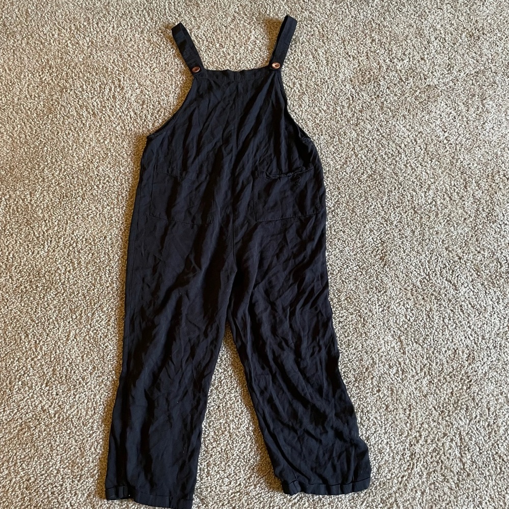 Shein black overalls